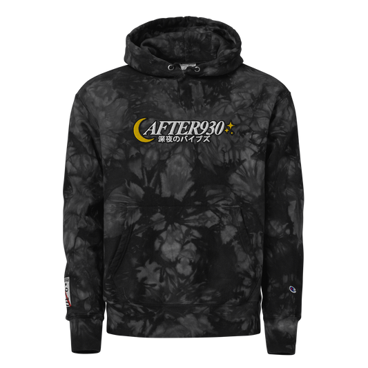 Classic Logo Champion tie-dye hoodie